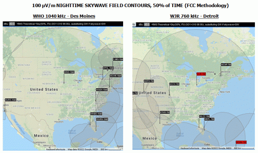 WHO - WJR Nighttime Skywave Comparison.gif